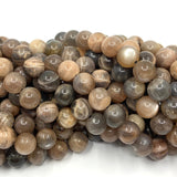 Black Moonstone Beads