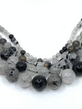 Black Rutilated Quartz Bead 