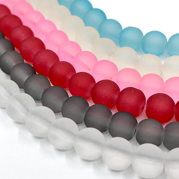 Frosted Glass beads
