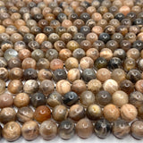 Black Moonstone Beads