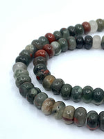 Bloodstone Rondelle Beads