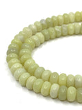 Lemon Jade Rondelle Beads