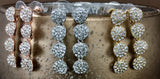 CZ 4 Round Tier CZ Stones Earrings, Silver | Fashion Jewellery Outlet | Fashion Jewellery Outlet