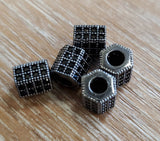 Micro CZ Pave Tube Bead | Fashion Jewellery Outlet | Fashion Jewellery Outlet