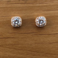 Cubic Zirconia Bridal Earrings, 18K Plated | Fashion Jewellery Outlet | Fashion Jewellery Outlet