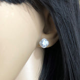 Cubic Zirconia Bridal Earrings, 18K Plated | Fashion Jewellery Outlet | Fashion Jewellery Outlet