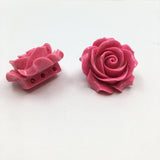 Pink Rose Resin Bead | Fashion Jewellery Outlet | Fashion Jewellery Outlet