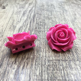 Pink Rose Resin Bead | Fashion Jewellery Outlet | Fashion Jewellery Outlet