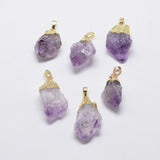 Amethyst Nugget Pendant | Fashion Jewellery Outlet | Fashion Jewellery Outlet