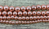 8mm Rose Gold Hematite Bead | Fashion Jewellery Outlet | Fashion Jewellery Outlet