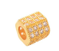 Micro CZ Pave Tube Bead | Fashion Jewellery Outlet | Fashion Jewellery Outlet