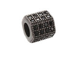 Micro CZ Pave Tube Bead | Fashion Jewellery Outlet | Fashion Jewellery Outlet