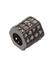 Micro CZ Pave Tube Bead | Fashion Jewellery Outlet | Fashion Jewellery Outlet