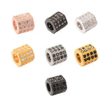 Micro CZ Pave Tube Bead | Fashion Jewellery Outlet | Fashion Jewellery Outlet