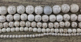 12mm Beige Howlite Bead | Fashion Jewellery Outlet | Fashion Jewellery Outlet