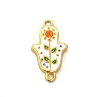 Hamsa Hand Stainless Steel Connector | Fashion Jewellery Outlet | Fashion Jewellery Outlet