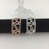 Rose Gold Rhinestone Bracelet | Fashion Jewellery Outlet | Fashion Jewellery Outlet