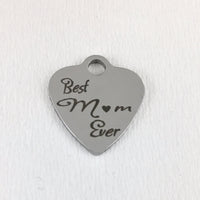 Best Mom Ever Engraved Charm | Fashion Jewellery Outlet | Fashion Jewellery Outlet