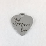 Best Mom Ever Engraved Charm | Fashion Jewellery Outlet | Fashion Jewellery Outlet