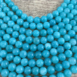 6mm Milky Blue Jade Bead | Fashion Jewellery Outlet | Fashion Jewellery Outlet