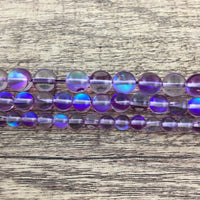 8mm Purple Mystic Aura Bead | Fashion Jewellery Outlet | Fashion Jewellery Outlet