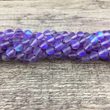 6mm Matte Purple Mystic Aura Beads | Fashion Jewellery Outlet | Fashion Jewellery Outlet