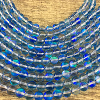 6mm Blue Mystic Aura Beads | Fashion Jewellery Outlet | Fashion Jewellery Outlet