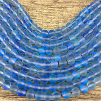 10mm Matte Blue Mystic Aura Beads | Fashion Jewellery Outlet | Fashion Jewellery Outlet