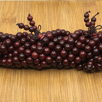 8mm Rosewood Mala Bead with Guru Bead | Fashion Jewellery Outlet | Fashion Jewellery Outlet