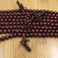 8mm Rosewood Mala Bead with Guru Bead | Fashion Jewellery Outlet | Fashion Jewellery Outlet