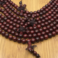 8mm Rosewood Mala Bead with Guru Bead | Fashion Jewellery Outlet | Fashion Jewellery Outlet