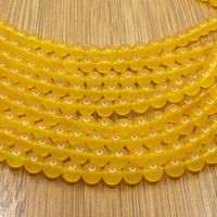 8mm Yellow Jade Bead | Fashion Jewellery Outlet | Fashion Jewellery Outlet