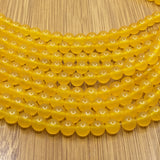 8mm Yellow Jade Bead | Fashion Jewellery Outlet | Fashion Jewellery Outlet