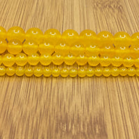 8mm Yellow Jade Bead | Fashion Jewellery Outlet | Fashion Jewellery Outlet