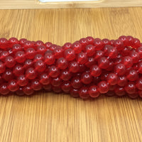 4mm Transparent Red Jade Bead | Fashion Jewellery Outlet | Fashion Jewellery Outlet