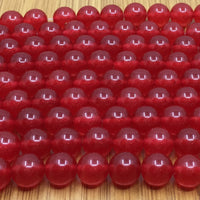 6mm Transparent Red Jade Bead | Fashion Jewellery Outlet | Fashion Jewellery Outlet