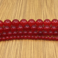 10mm Transparent Red Jade Bead | Fashion Jewellery Outlet | Fashion Jewellery Outlet