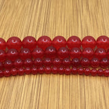 4mm Transparent Red Jade Bead | Fashion Jewellery Outlet | Fashion Jewellery Outlet