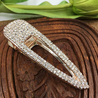 Rose Gold Crystal Rhinestone Stud Hair Clip | Fashion Jewellery Outlet | Fashion Jewellery Outlet