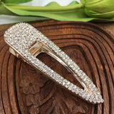 Rose Gold Crystal Rhinestone Stud Hair Clip | Fashion Jewellery Outlet | Fashion Jewellery Outlet