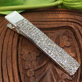 Silver Crystal Rhinestone Stud Hair Clip | Fashion Jewellery Outlet | Fashion Jewellery Outlet