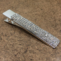 Silver Crystal Rhinestone Stud Hair Clip | Fashion Jewellery Outlet | Fashion Jewellery Outlet