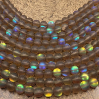 6mm Matte Smoky Mystic Aura Beads | Fashion Jewellery Outlet | Fashion Jewellery Outlet