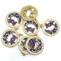 Gold Butterfly Charms CZ Pave Charms | Fashion Jewellery Outlet | Fashion Jewellery Outlet