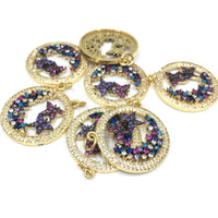 Gold Butterfly Charms CZ Pave Charms | Fashion Jewellery Outlet | Fashion Jewellery Outlet