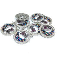 Silver Butterfly Charms CZ Pave Charms | Fashion Jewellery Outlet | Fashion Jewellery Outlet