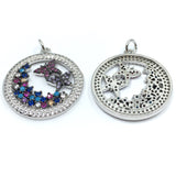 Silver Butterfly Charms CZ Pave Charms | Fashion Jewellery Outlet | Fashion Jewellery Outlet