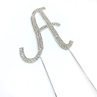 Silver Rhinestone Stud Cake Topper Letters | Fashion Jewellery Outlet | Fashion Jewellery Outlet