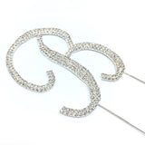 Silver Rhinestone Stud Cake Topper Letters | Fashion Jewellery Outlet | Fashion Jewellery Outlet