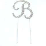 Silver Rhinestone Stud Cake Topper Letters | Fashion Jewellery Outlet | Fashion Jewellery Outlet